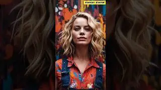 Margot Robbie as an eccentric and avant-garde street artist