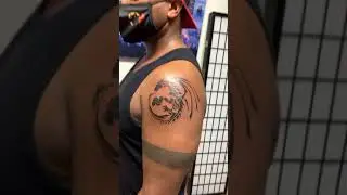 Dragon tattoo tribal arm tattoo by Marvin Rivera - Mariposa Tattoo Studio