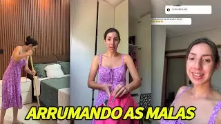SARA KELLEN ARRUMANDO AS MALAS PARA VIAJAR+ LIMPANDO A CASA 