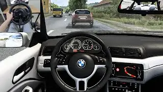 Euro Truck Simulator 2 - BMW 3 Series E46 [Steering Wheel Gameplay]