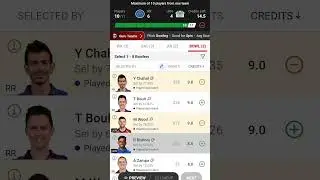 Dream 11 Team RR vs LSG | #rr #lsg