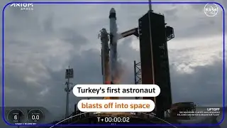 Turkey's first astronaut blasts off into space | REUTERS
