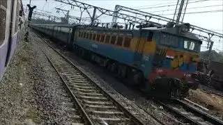 Triple WCAM3 with 11025 Bhusaval Pune Express at Karjat Outer