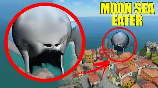 SOBREVIVI ao MOON SEA EATER (Devorador de Oceanos) como CAÇADORES de MONSTROS - GARRY'S MOD