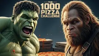 HULK 🟢 vs BIGFOOT 🦍 | Insane 1000 Pizza Eating Challenge 🍕🔥 