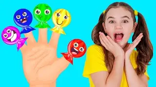 Draw a Lollipop | The Finger Family Song | Learning at Home Pretend Play
