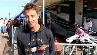 Pierre Morel sur le sable de Berck /Mer  pour l'ouverture du championnat.
