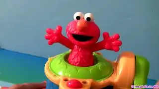 Play Doh Color Mixer Learn Colors as Elmo Talks With Cookie Monster Sesame Street toy Revi #kids