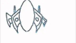 Space Ship Sprite Speed Drawing.