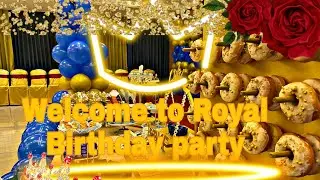 👑 Royal prince theme birthday party decorations 👑