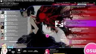 (OSU!)-Tokyo Ghoul_Unravel *Easy* (DT+HR+FL+HD Full Chain) #275 of 68.578