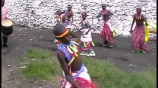 demobilized child soldiers dance in Goma