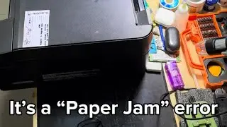 Epson L3110 Paper Jam Fix + Deep Cleaning & Waste Ink Pad Reset | Lizard was caught inside