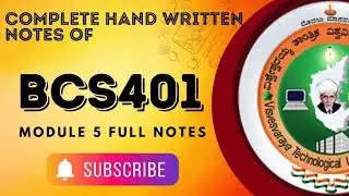 BCS401 Module 5 VTU 2025 Full Hand Written Notes | Most Important for Exam