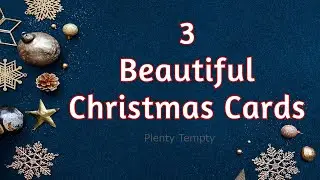 3 Christmas Greeting Card Ideas / Easy Christmas Card Making Ideas / How To Make Christmas Card