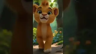 The Brave Little Lion | Kids Story in Hindi & Urdu #ytshorts  #cartoon #cartoonadventures