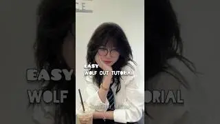 Easy Wolf Cut Tutorial ִ ࣪✮🕷✮⋆˙  #hairstyle #aesthetic #softgirlaesthetic #wolfcut