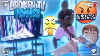 ME AND YRNDJ BROKE HIS NEW TV!! ( HIS DOG CHASED US )