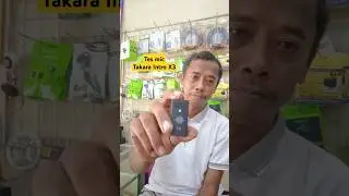 Cara aktifkan noise reduction mic wireless takara intro x3