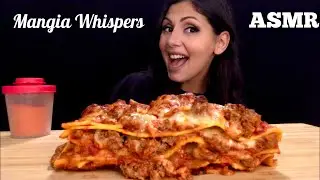 ASMR | EATING LASAGNA! (PASTA) MUKBANG (WHISPER) | MANGIA WHISPERS 먹방
