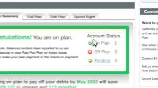 Debt Wise How To: Checking Status, Progress Updates