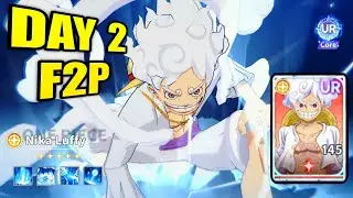 6 STARS NIKA LUFFY ON DAY 2?! F2P ACCOUNT GOING GOD MODE! Grandline Vanguard