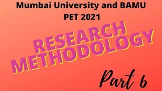 Mumbai University  and BAMU PET Exam 2021| Research Methodology| report writing |Part 6
