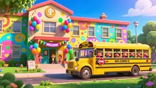 Beep Beep School Ride 🚌 | Fun School Bus Song for Kids | Sing Along Ride