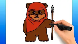 How To Draw An Ewok (Easy Drawing Tutorial)