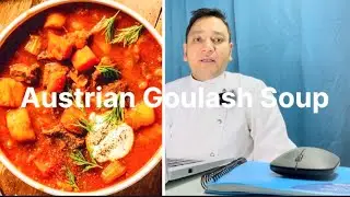 The Austrian Goulash Soup (Wiener Gulaschsuppe)&mdash; spicier, richer, and slightly thicker 