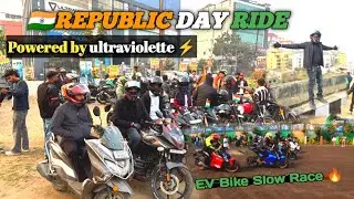 Republic Day Ride 2026! 🇮🇳 | Ultraviolette F77 Slow Race Challenge 🏁 🔥