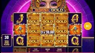 Rare bonus win on Cleopatra Gold - IGT slot