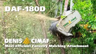 DAF-180D - Most Efficient Forestry Mulching Attachment for 75 hp Skid-steers or CTL and up