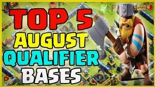Top 5 August Qualifier Bases with Links - Pixel Gaming COC