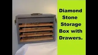 Diamond Stone Storage Box with Drawers.