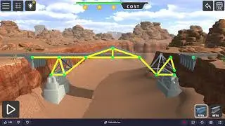 Bridge Builder Simulator | Canyon level 23