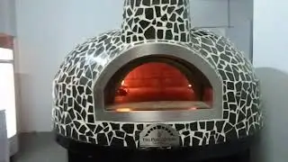 semi-portable brick wood and gas fired oven