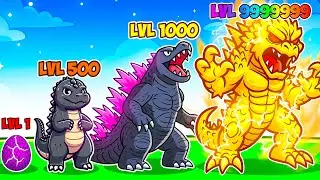 Upgrading GODZILLA into a GOD in Roblox Strongest Battlegrounds!