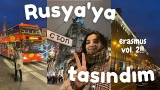 Rusya'ya taşındım!! (erasmus vol. 2) | St. Petersburg'a varış, karantina, ilk günler