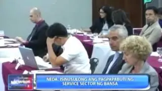 [News@6] NEDA, isinusulong ang pagpapabuti ng service sector ng bansa [06|07|14]