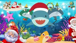 Baby Shark Christmas Poem for Kids | Festive Sing-Along Underwater Adventure!