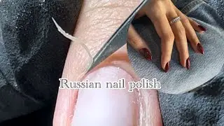 Russian nail  polish step by step