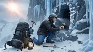 Building a Hidden Survival Shelter in Icy Mountains || 2026 First Room || #shelter #survivor