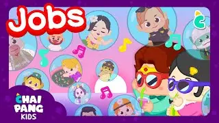 [Jobs Song👮&zwj;♀️|English for Children] Occupations👨&zwj;🏫|teacher, doctor, singer| Chaipang Kids by Wecref