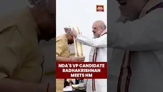 NDA's Vice Presidential Candidate CP Radhakrishnan Meets Union Home Minister Amit Shah In Delhi