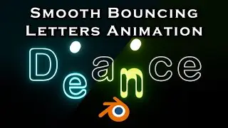 Bouncing Neon Logo Animation - Blender Tutorial