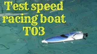 Test speed racing boat motoscafo radiocomandato