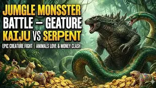 #&ldquo;Jungle Monster Battle &ndash; Kaiju vs Serpent | Epic Creature Fight | Animals Love & Money Clash&rdquo;