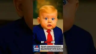 Baby Trump made Baby Elon Upset 👶 #babytrump #trump