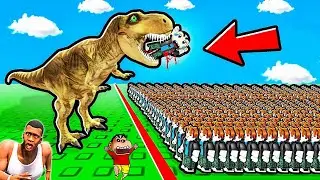 SHINCHAN ARMY ATTACKED BY GOD ARMY in EPIC ARMY BATTLES ROBLOX with FRANKLIN & CHOP | DREAM SQUAD